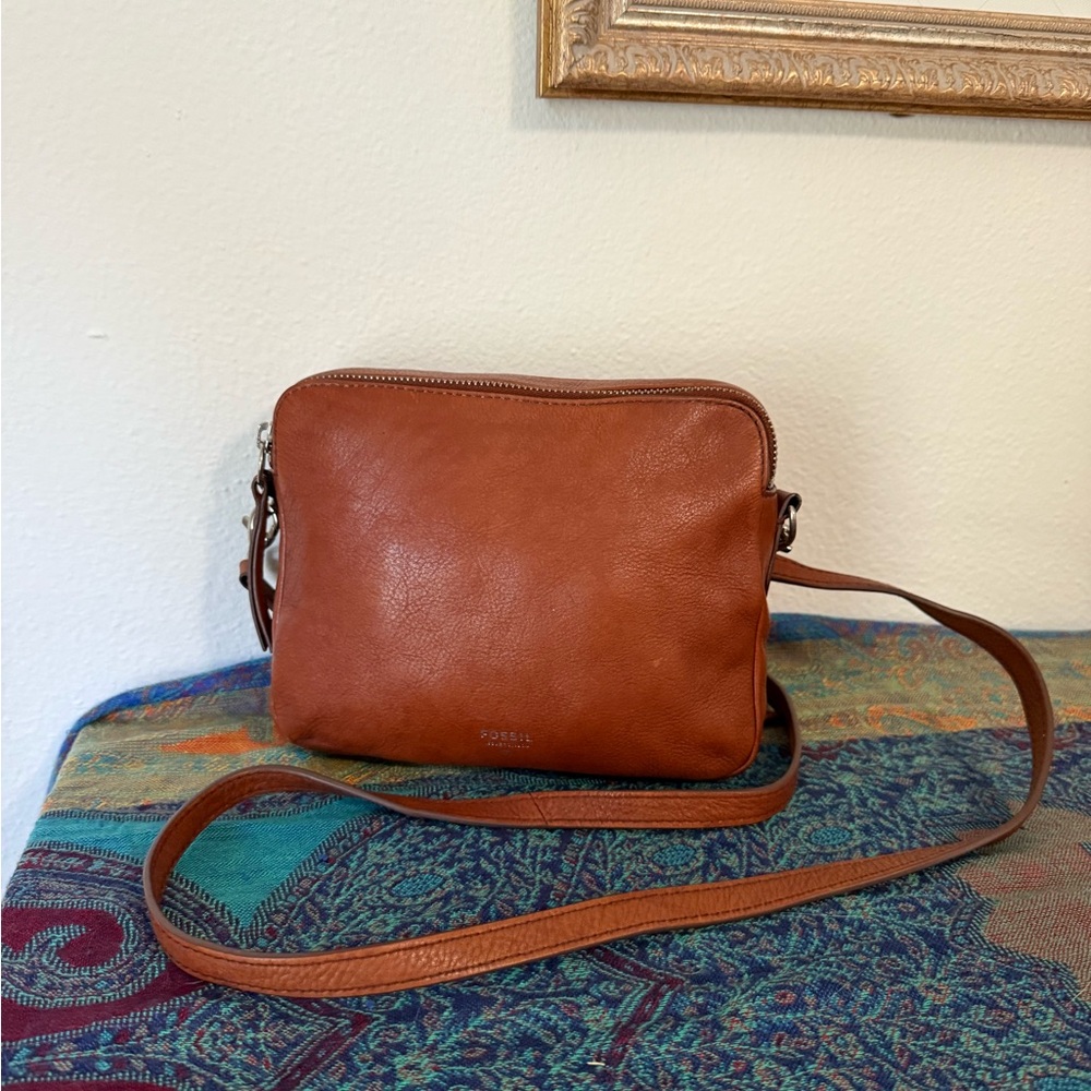 Fossil Leather Crossbody Bag
